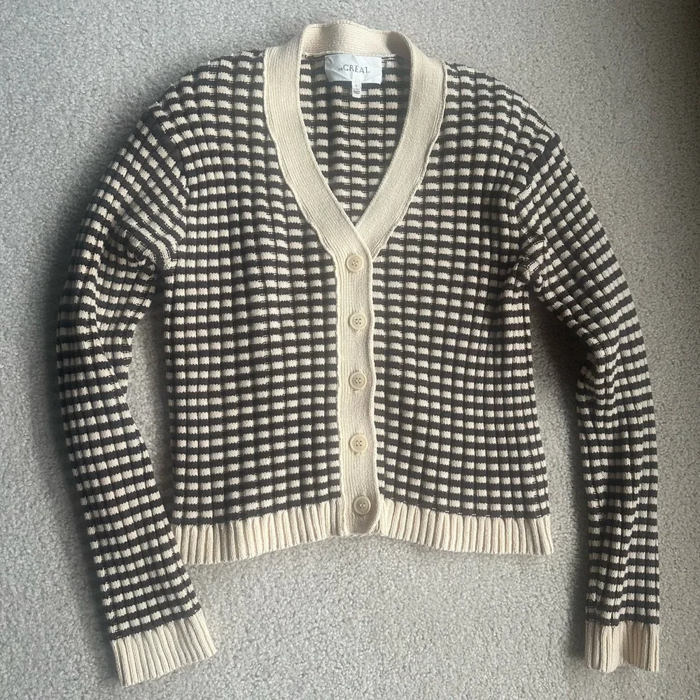 The Great Mini Stripe Cardigan size 0 - Picture 2 of 5